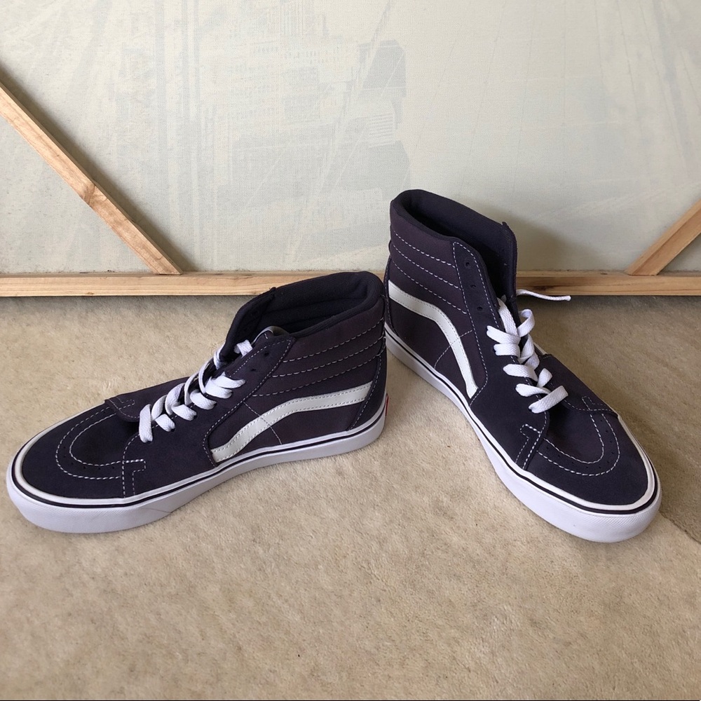 Purple high top vans
